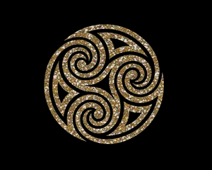 Celtic Circle Mask (gold OR silver)
